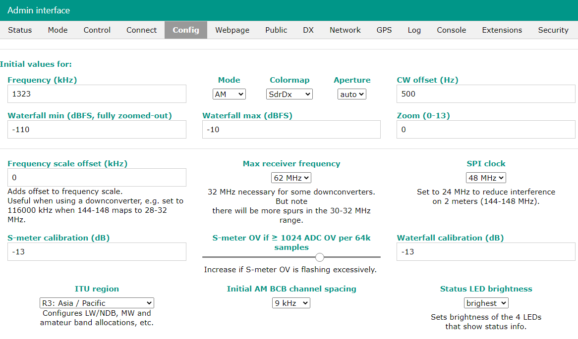 Initial values